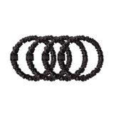 Slip Silk Back to Basics Skinny Scrunchies Black x 4