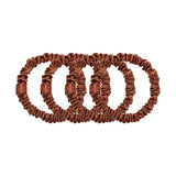 Slip Silk Back to Basics Skinny Scrunchies Auburn x 4