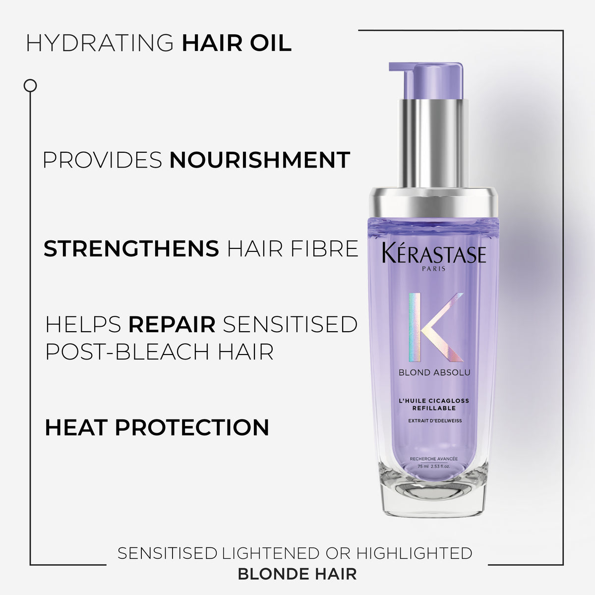 Kérastase Blond Absolu L'Huile Cicagloss Refillable - 75ml