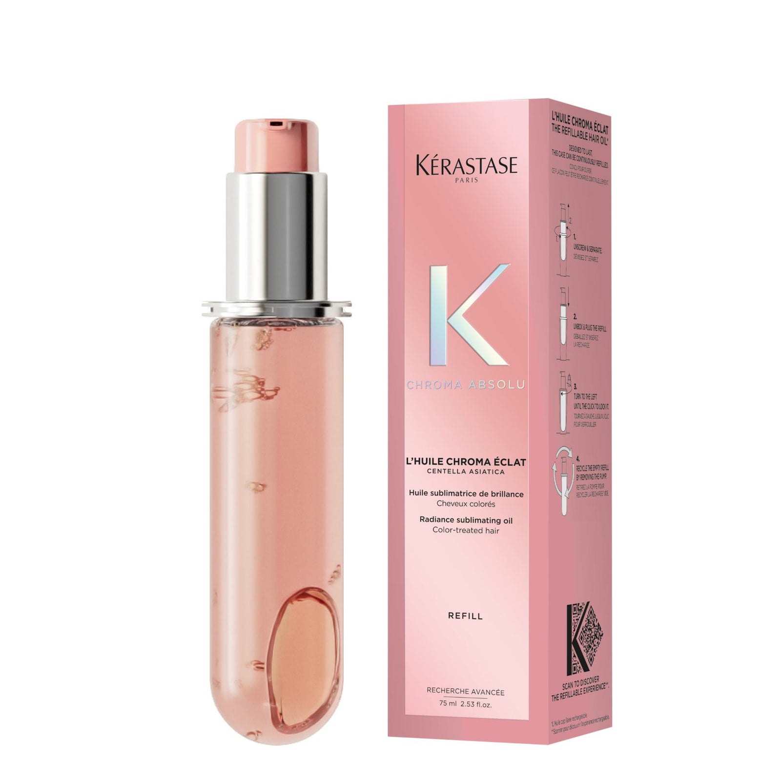 Kérastase Chroma Absolu Chroma Éclat Refill Hair Oil - 75ml Kérastase Chroma Absolu Chroma Éclat Refill Hair Oil - 75ml