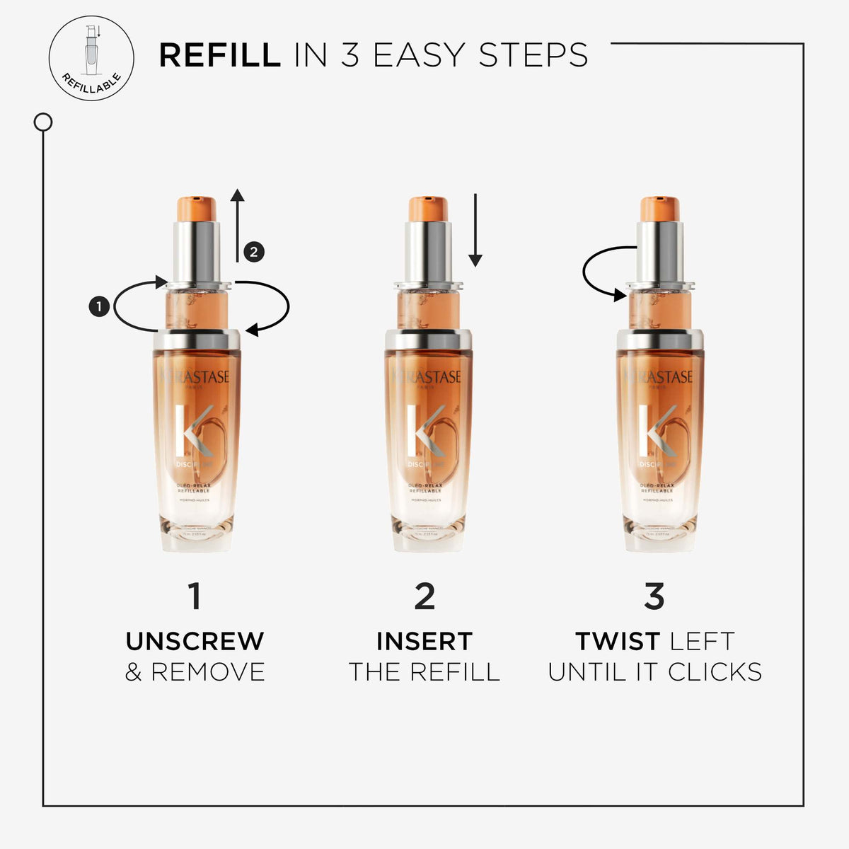 Kérastase  Discipline L'Huile Oleo-Relax Refill Hair Oil - 75ml