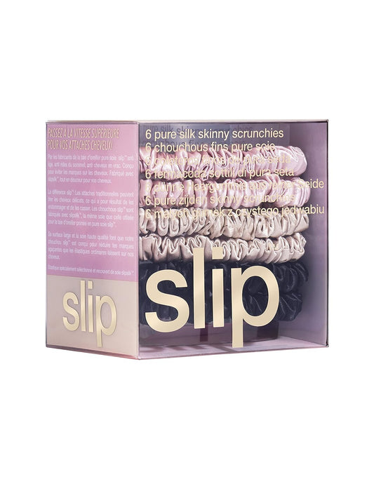 Slip Silk Skinny Scrunchies Multi x 6