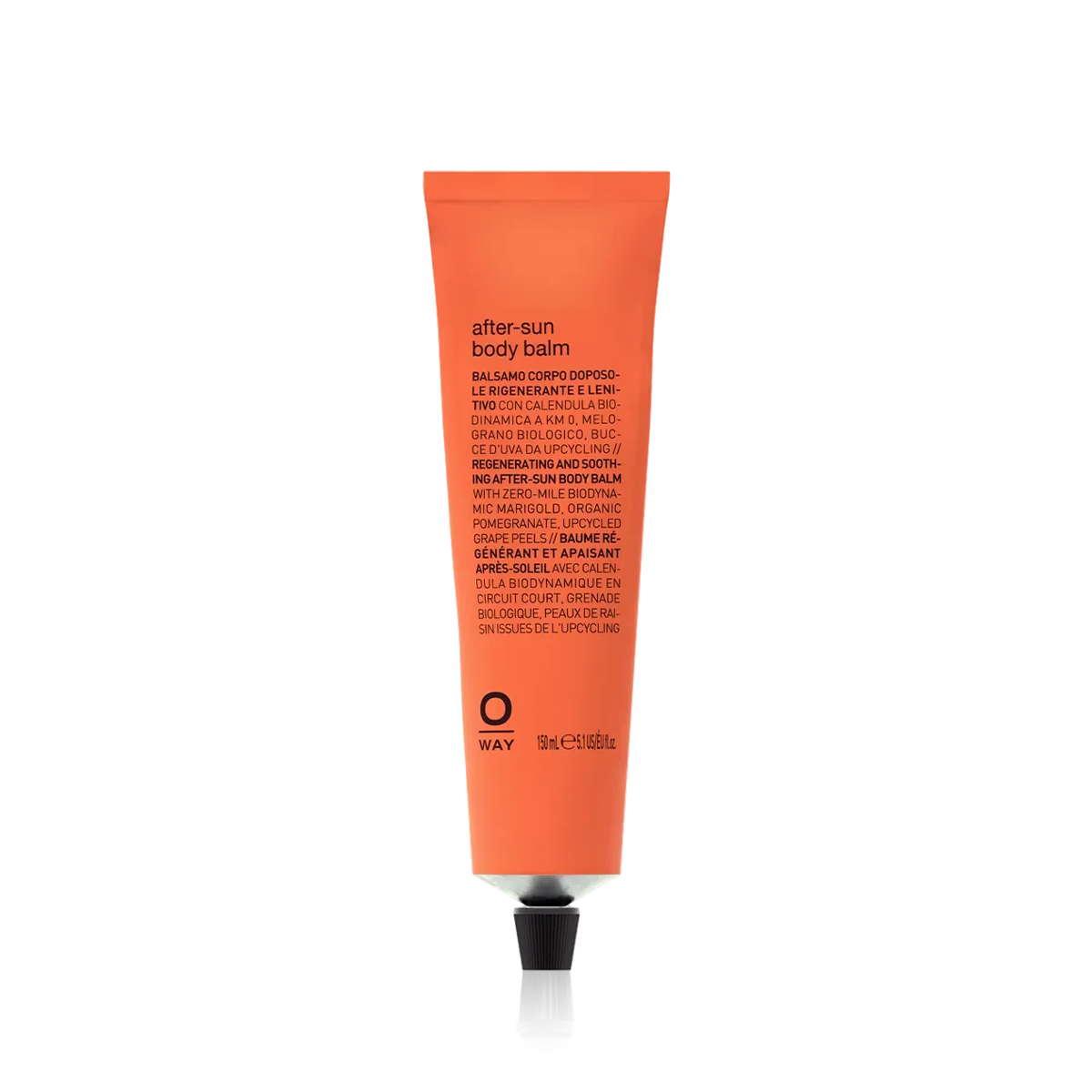 Oway After-Sun Body Balm 150ml in an orange aluminium tube