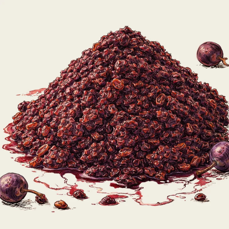Upcycled red grape skins used in Oway After-Sun Hair & Body Bath