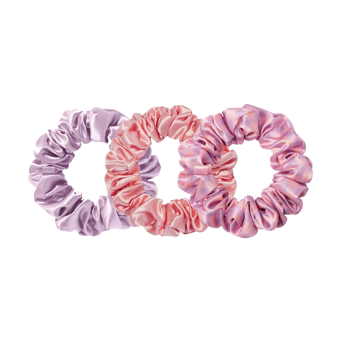 Slip Silk Large Scrunchies Belleflower x 3