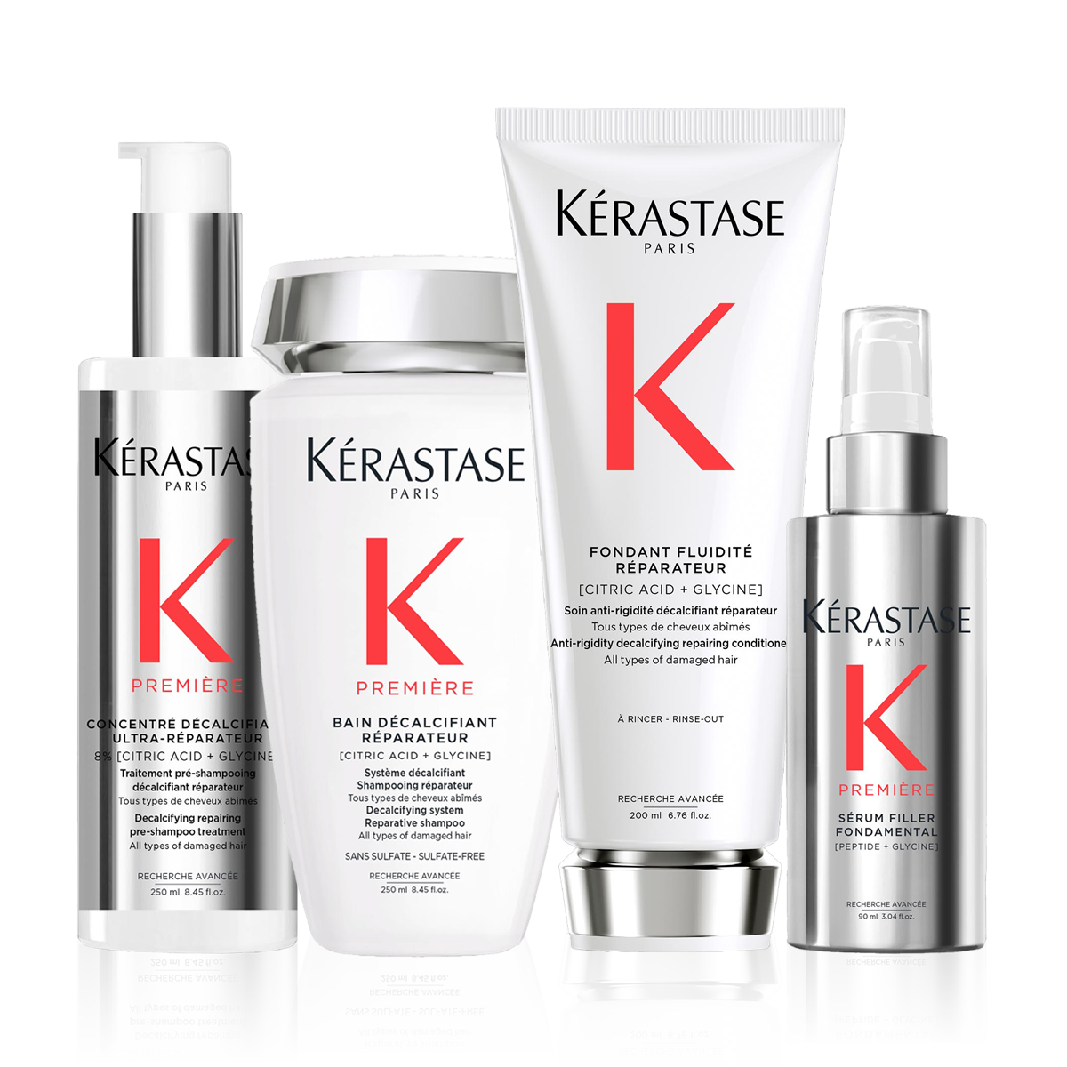 Kérastase Première Pre-shampoo, Shampoo, Conditioner and Anti-frizz Serum Bundle