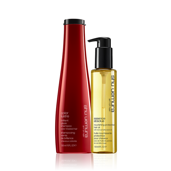 Shu Uemura Colour Lustre Shampoo & Shu Uemura Essence Absolue Protective Oil