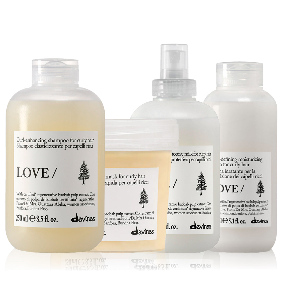 Davines Curly Hair (hair type 3's) Bundle