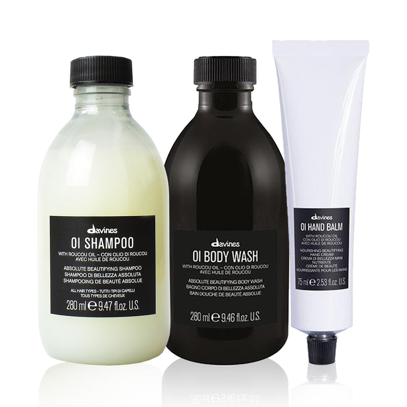 Davines OI Gift Set (OI Shampoo, OI Body Wash & Nourishing Hand Balm)