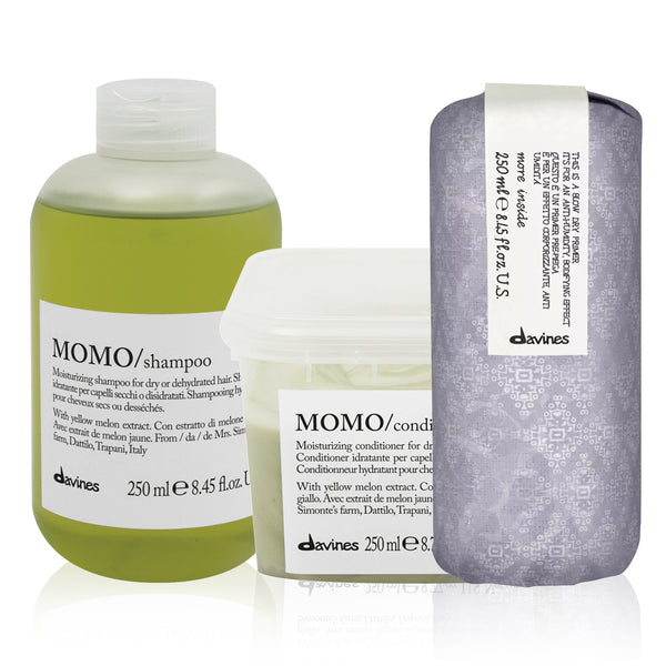 Davines MOMO Gift Set (Shampoo, Conditioner & This Is a Blow Dry Primer)