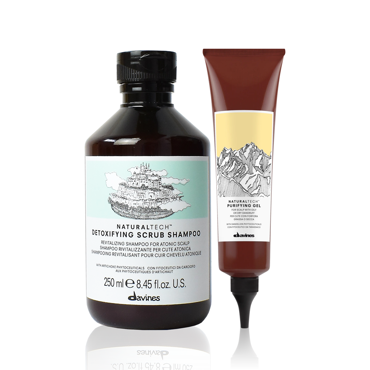 Davines Naturaltech Detoxifying Shampoo & Purifying Gel