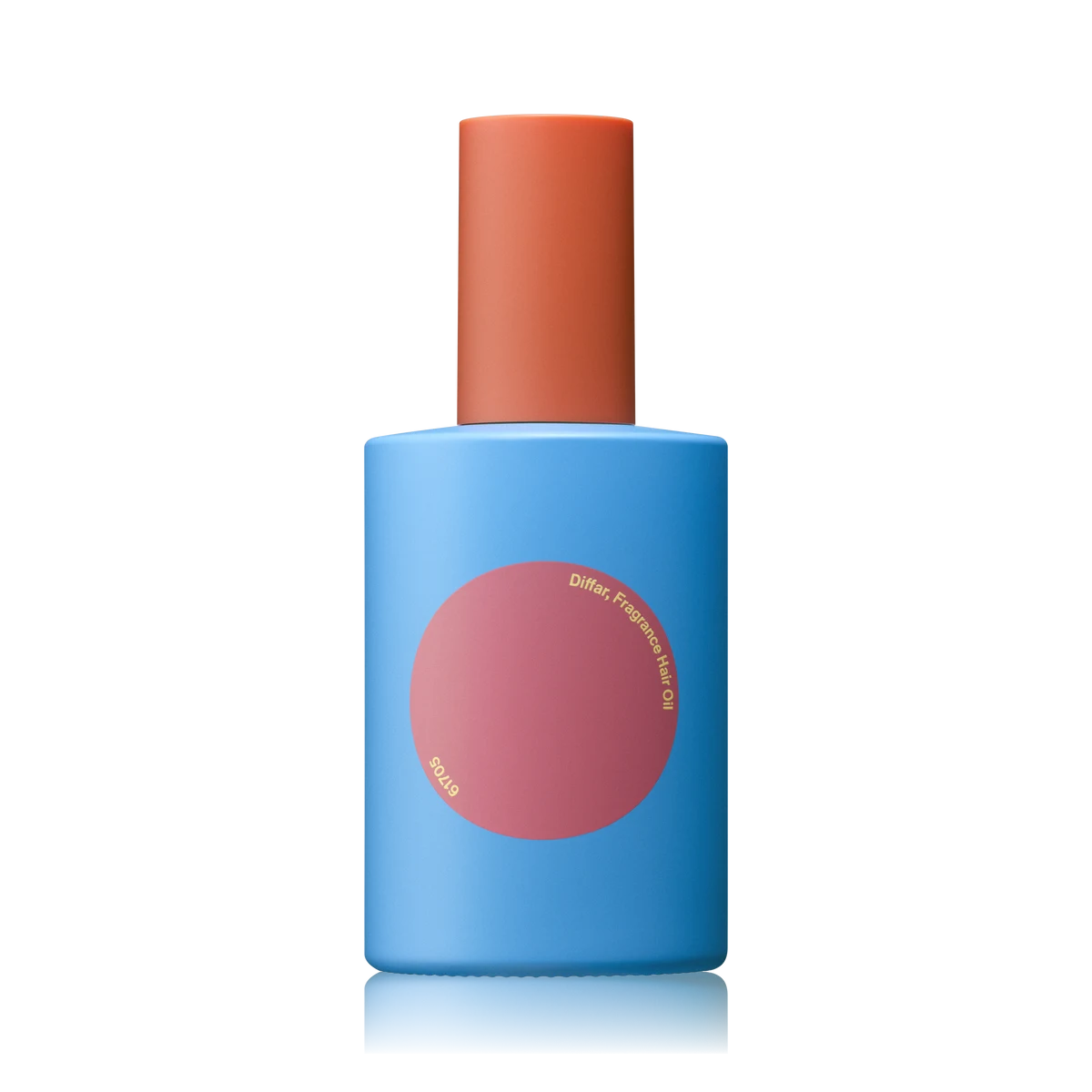 Diffar Floral Floral Fragrance Hair Oil 90ml in a blue glass bottle with an orange cap
