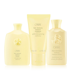 Oribe Hair Alchemy Shampoo 75ml, Conditioner 50ml & Fortifying Serum 75ml Travel Size Bundle