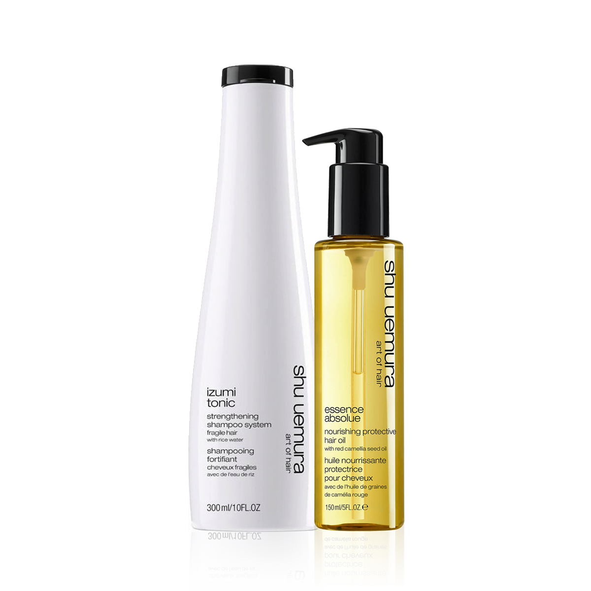 Shu Uemura Izumi Tonic Shampoo & Shu Uemura Essence Absolue Protective Oil