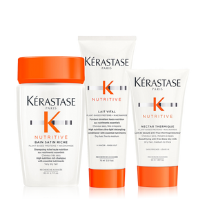 Kérastase Nutritive Shampoo, Conditioner and Blow Dry Primer Travel Size Bundle