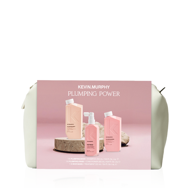 Kevin Murphy Plumping Power Gift Set - Plumping.Wash & Rinse, Body.Mass & Bag