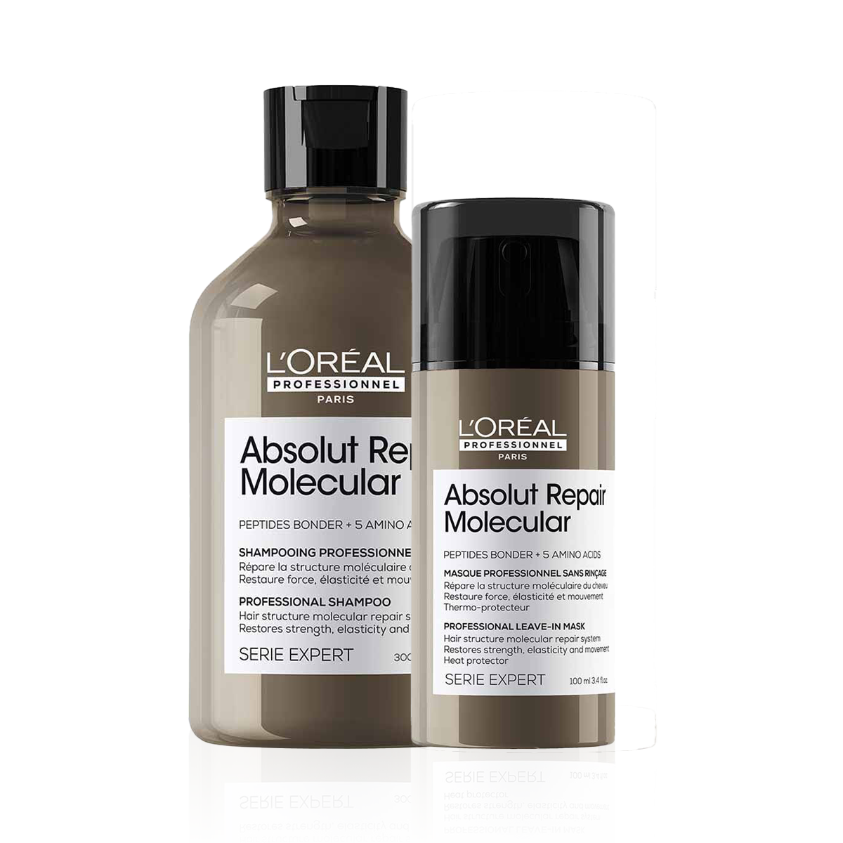L'Oréal Professionnel Serie Expert Absolut Repair Molecular Shampoo & Mask Bundle