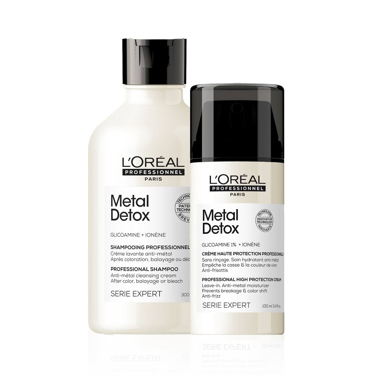 L'Oréal Professionnel Metal Detox Shampoo and Leave-in Cream Bundle