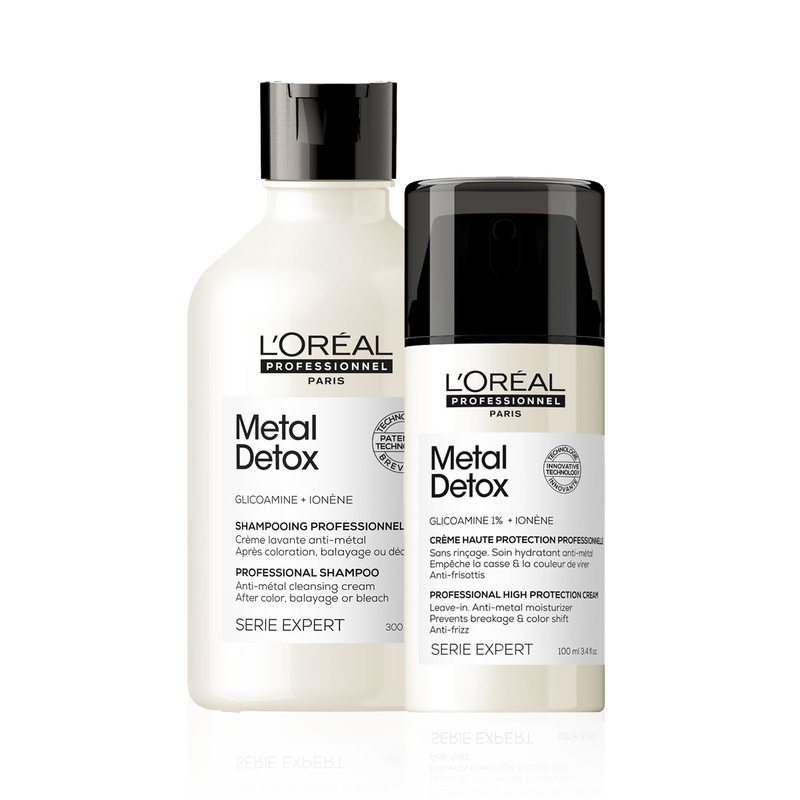 L'Oréal Professionnel Metal Detox Shampoo and Leave-in Cream Bundle