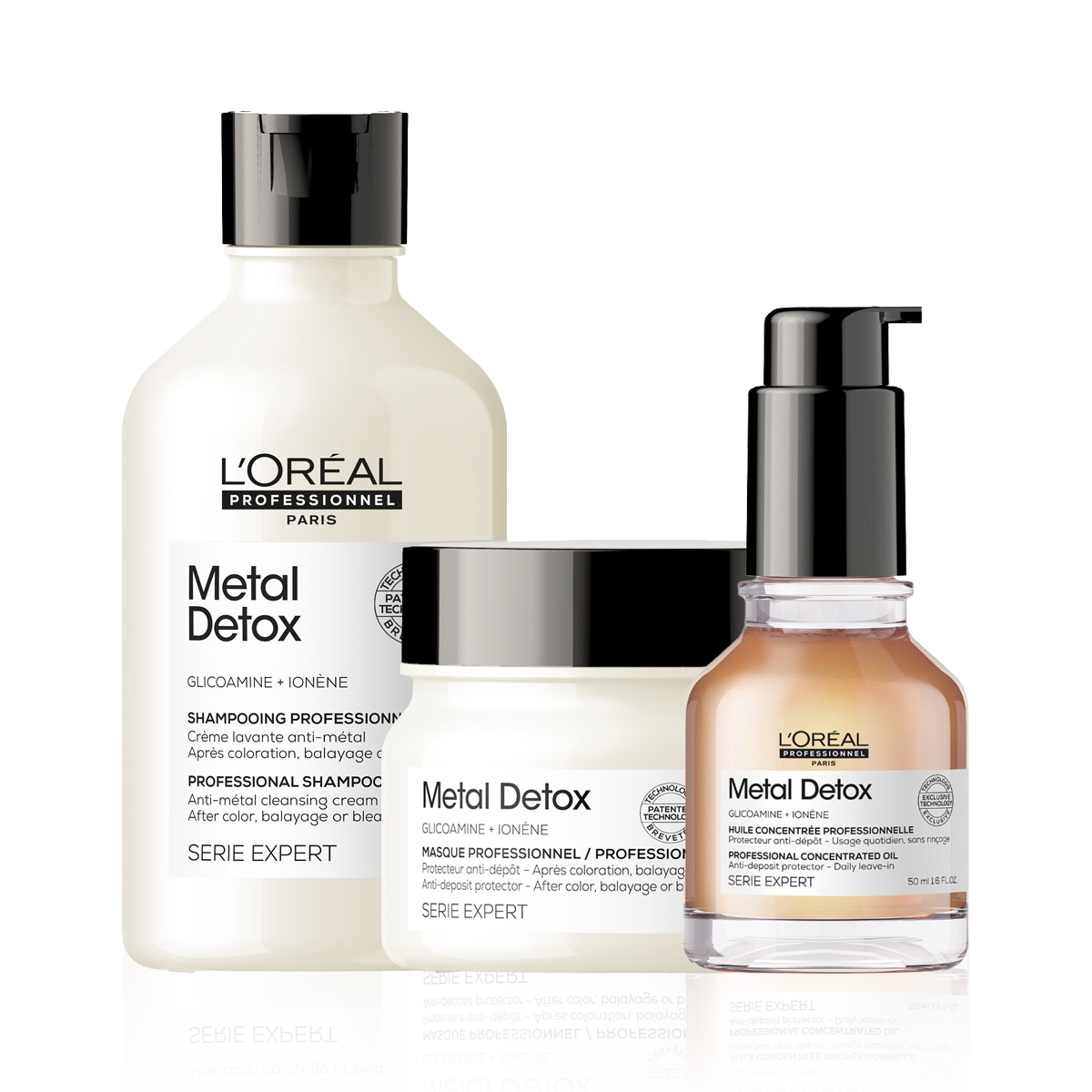 L'Oréal Professionnel Metal Detox Shampoo, Mask and Oil Bundle