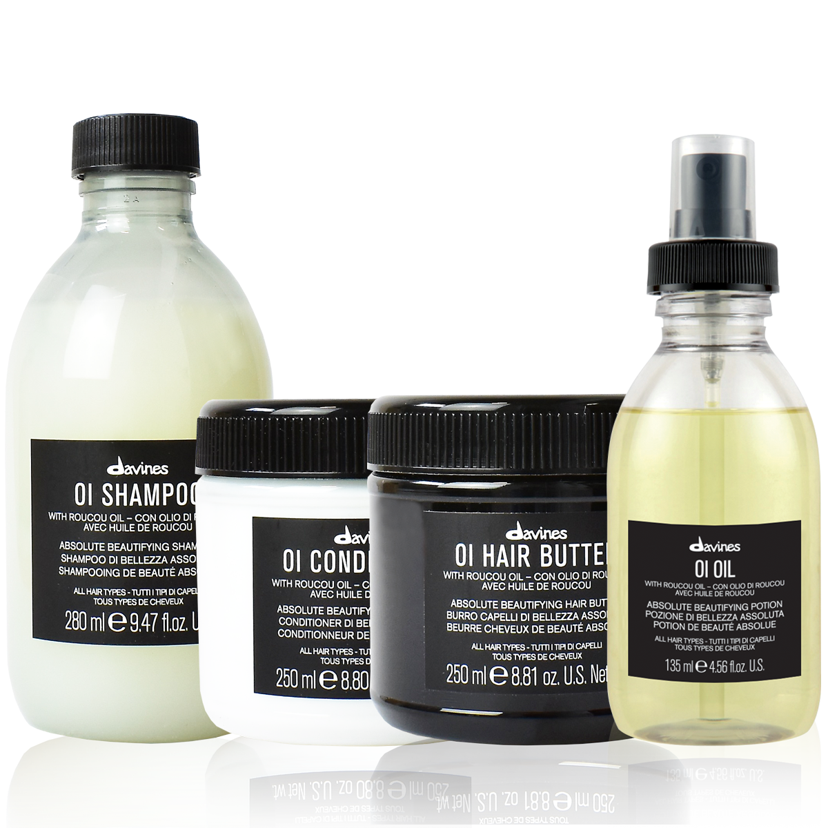 Davines OI Shampoo, OI Conditioner, OI Butter & OI Oil