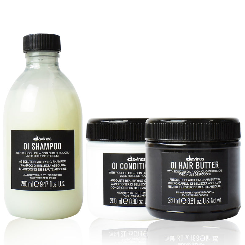 Davines OI Shampoo, Conditioner + Get OI Butter at half price