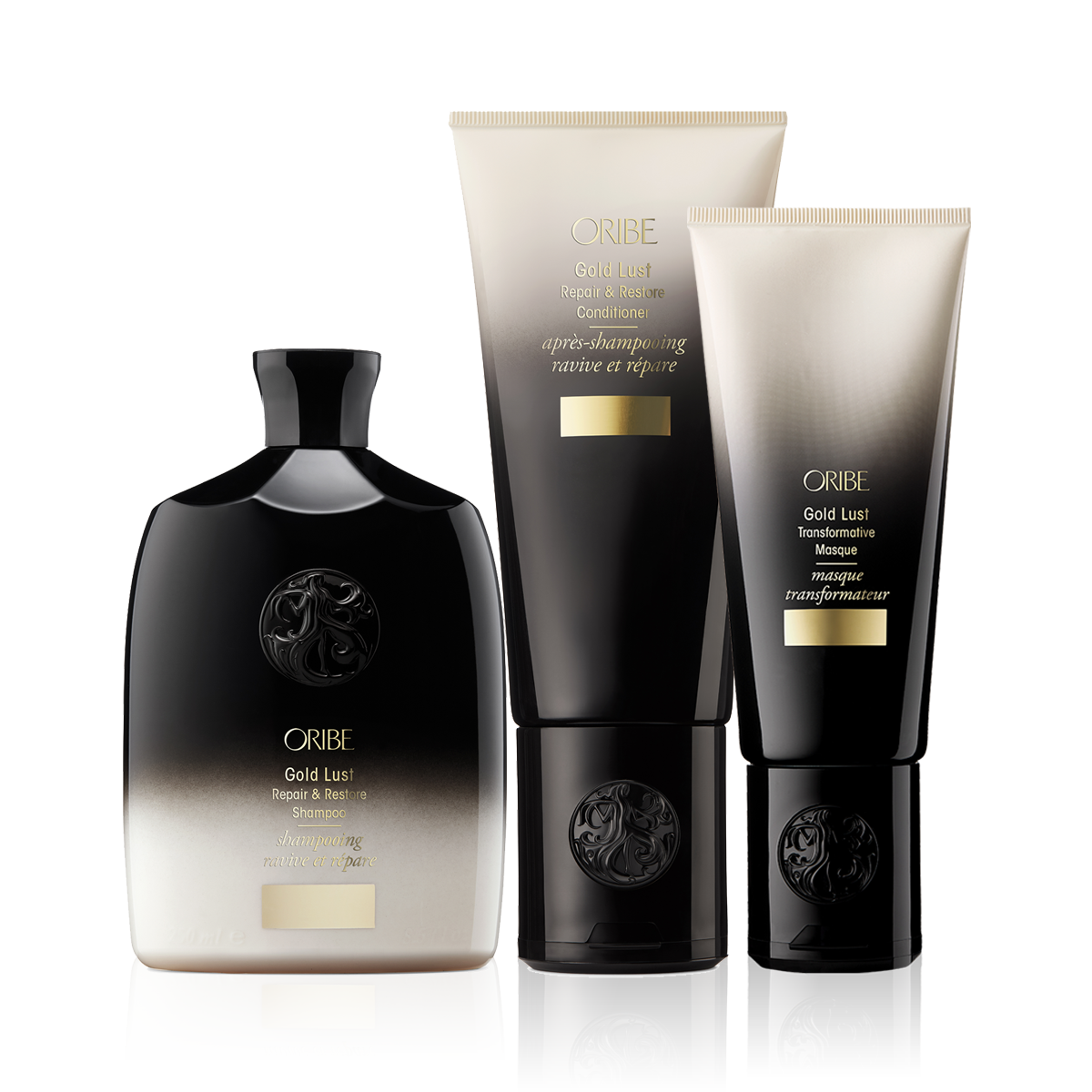 Oribe Gold Lust Repair & Restore Shampoo, Conditioner & Transformative Masque