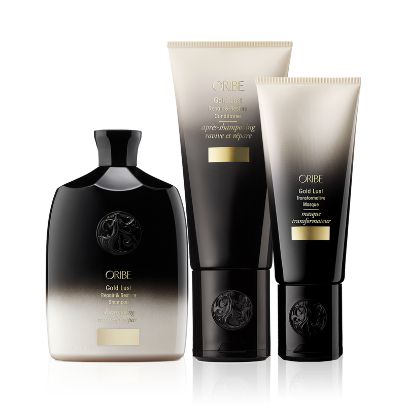 Oribe Gold Lust Repair & Restore Shampoo, Conditioner & Transformative Masque