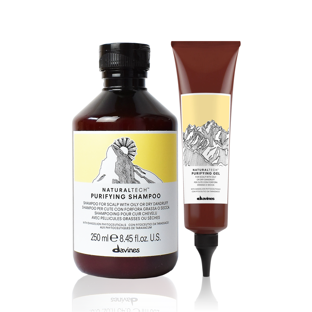 Davines Naturaltech Purifying Shampoo & Purifying Gel