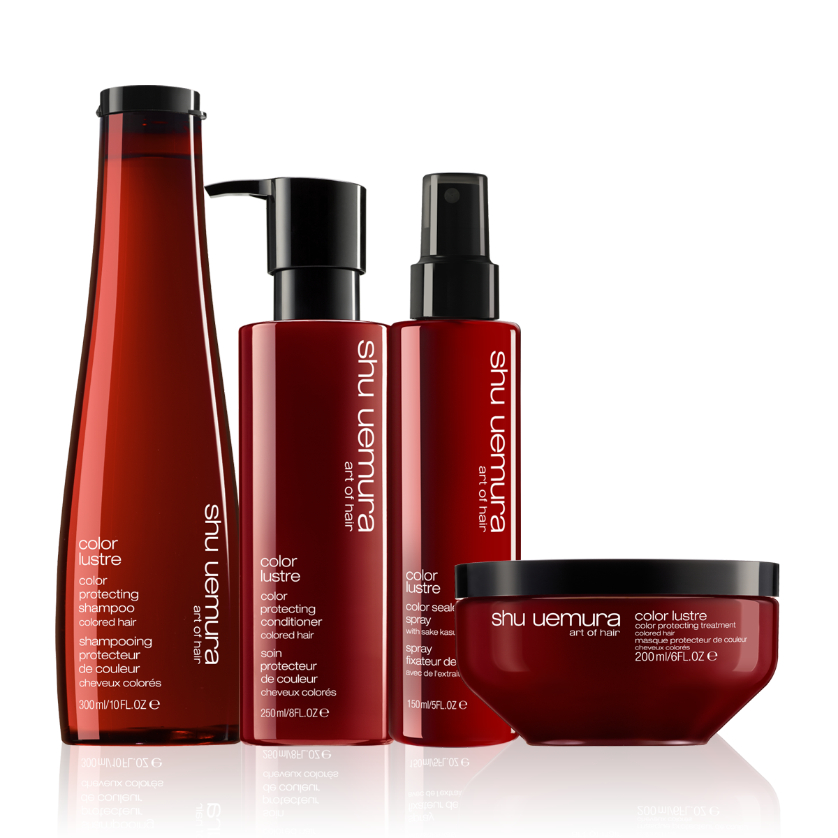 Shu Uemura Color Lustre Color Protecting Shampoo, Conditioner, Masque & Serum - New Formula