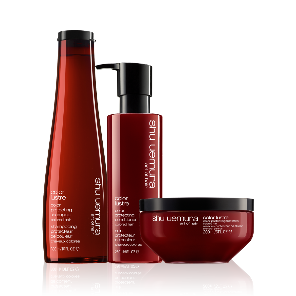 Shu Uemura Color Lustre Color Protecting Shampoo, Conditioner & Masque - New Formula