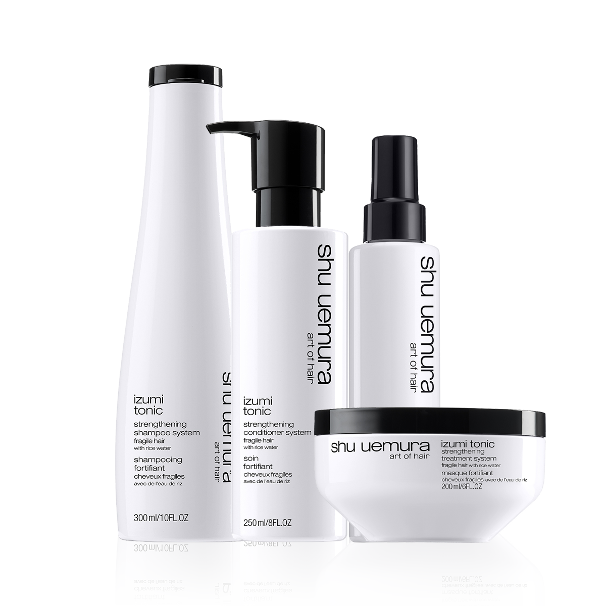 Shu Uemura Izumi Tonic Shampoo, Conditioner, Masque and Tonic