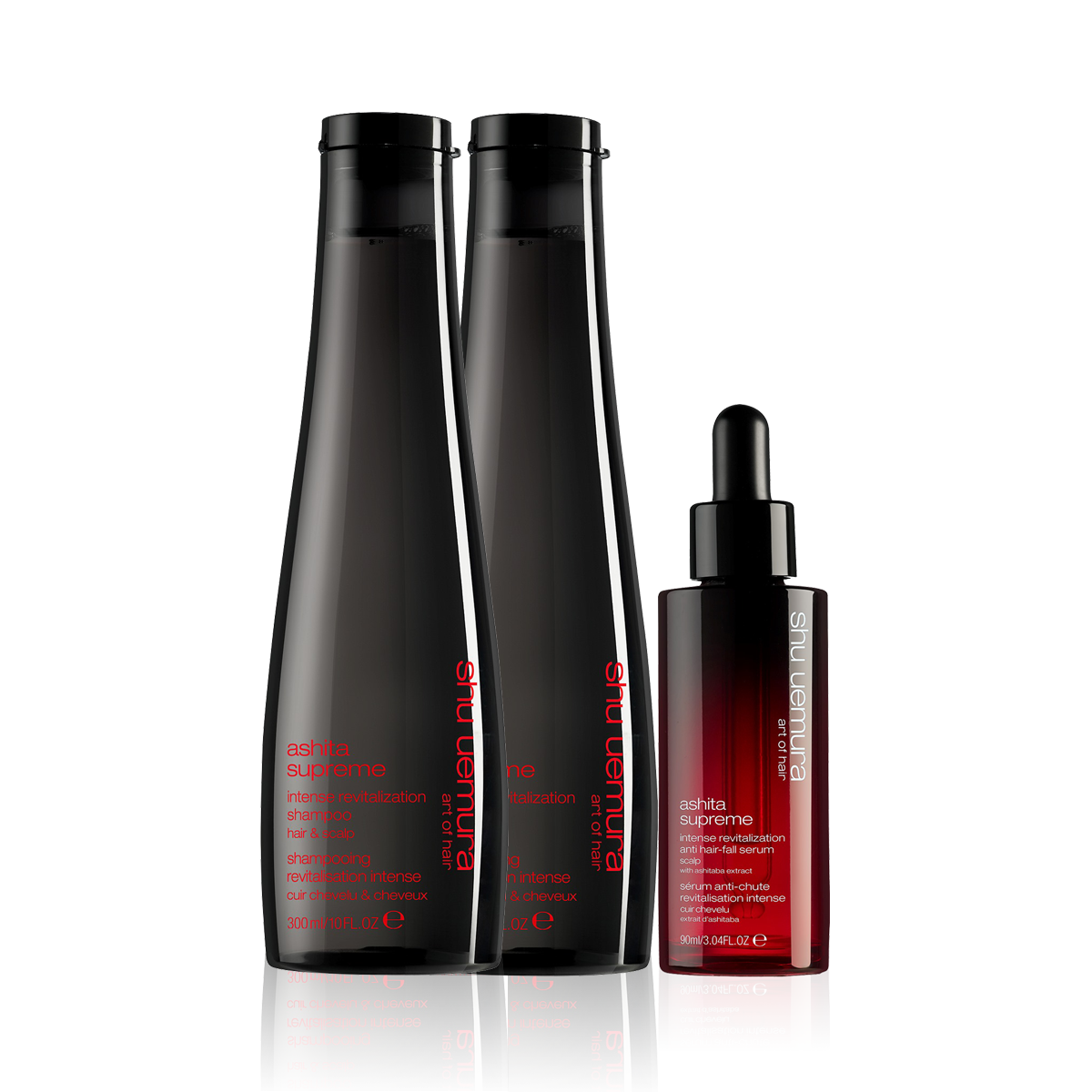 Shu Uemura Ashita Supreme Intense Revitalisation Shampoo (Pair) & Anti Hair-Fall Serum - New Formula