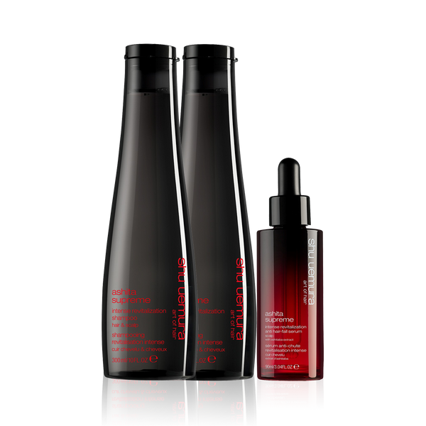 Shu Uemura Ashita Supreme Intense Revitalisation Shampoo (Pair) & Anti Hair-Fall Serum - New Formula