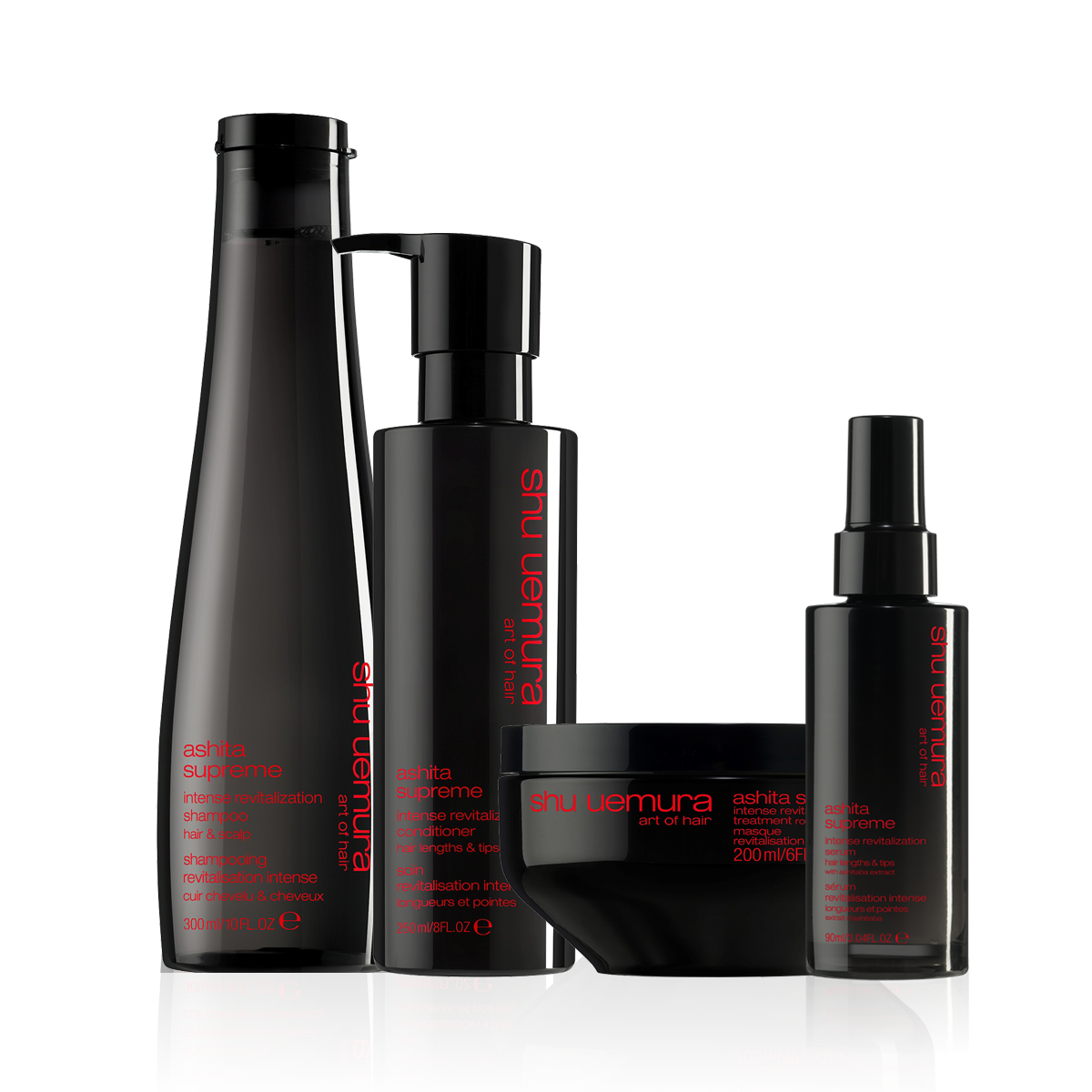 Shu Uemura Ashita Supreme Intense Revitalisation Ultimate Bundle (Shampoo, Conditioner, Treatment & Serum) - New Formula