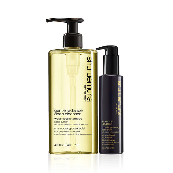 Shu Uemura Gentle Radiance Deep Cleansing Shampoo & Overnight Serum