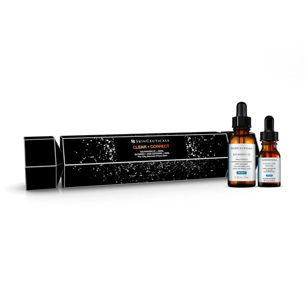SkinCeuticals Clear $ Correct Christmas Cracker - Silymarin CF - 30ml & Blemish + Age Defense - 15ml
