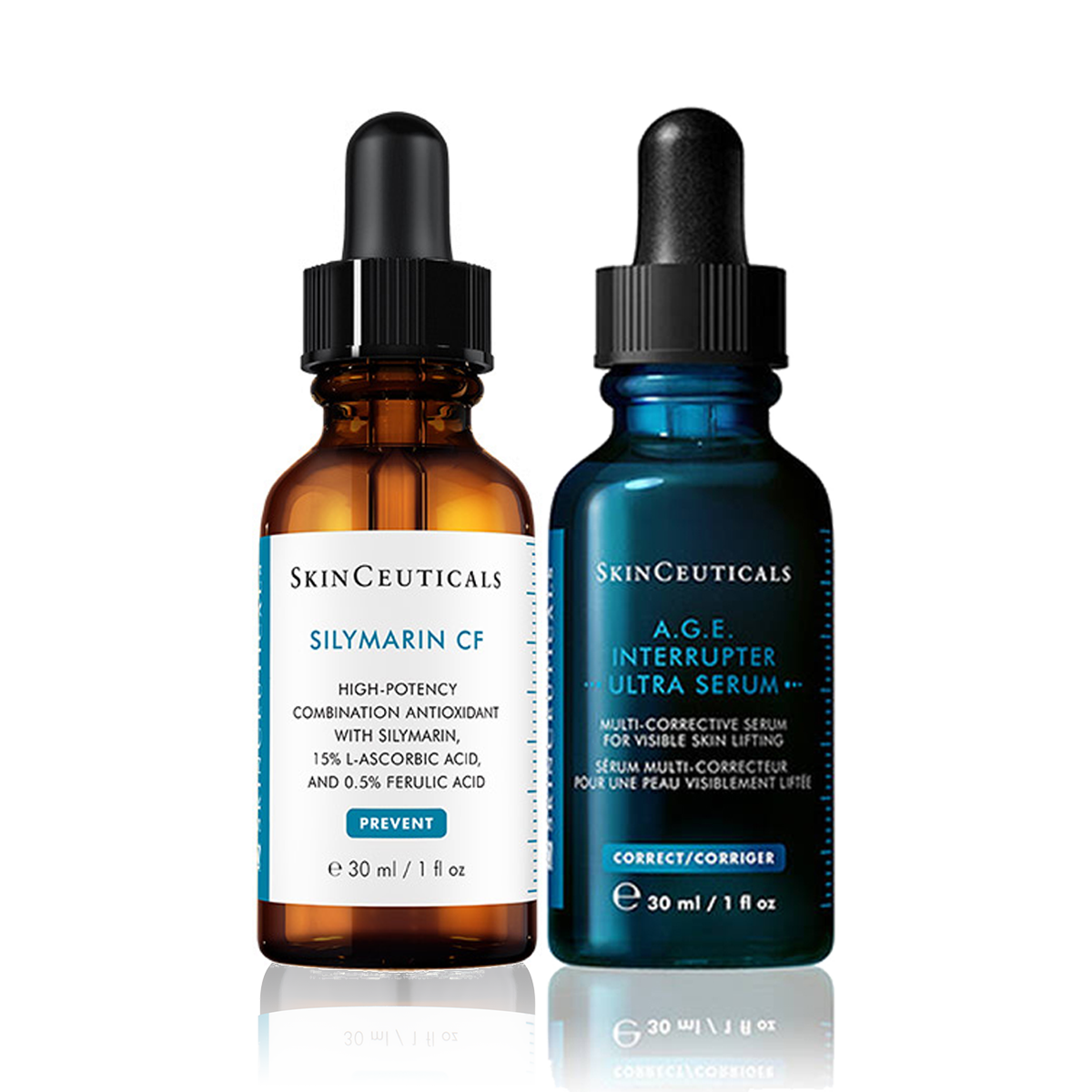 SkinCeuticals Silymarin & A.G.E Interrupter Ultra Serum - 30ml