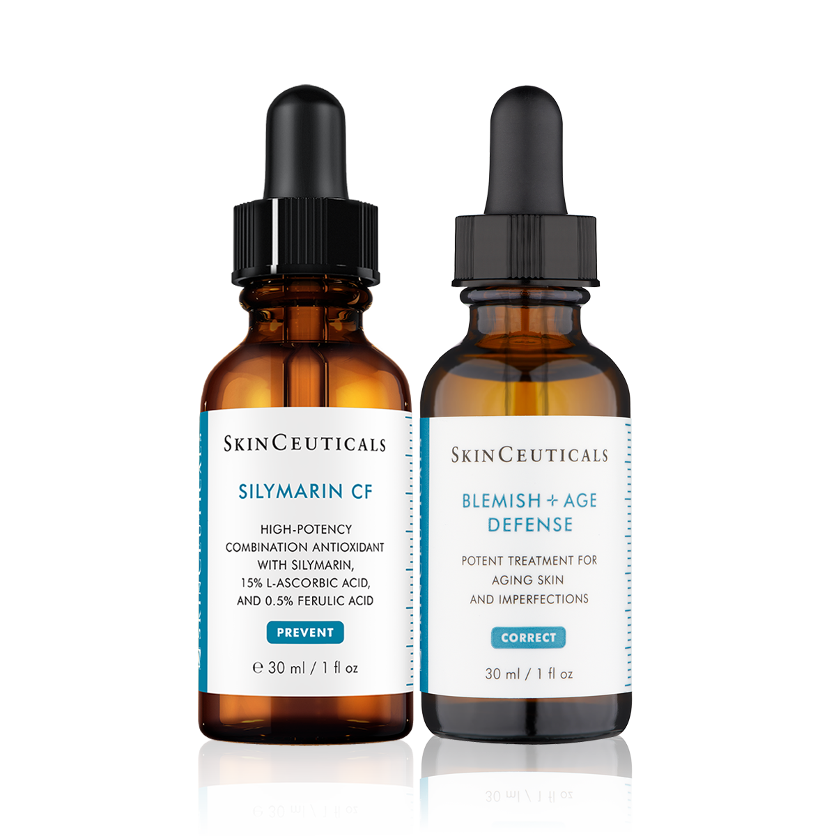 SkinCeuticals Silymarin CF - 30ml & Blemish + Age Defense - 30ml Bundl ...