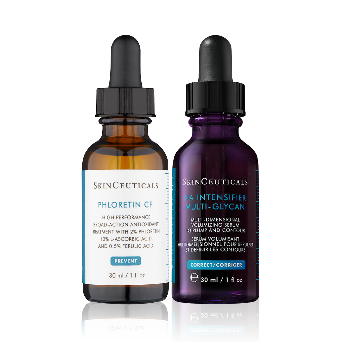 SkinCeuticals Phloretin CF- 30ml & H.A Intensifier Multi-Glycan - 30ml Bundle