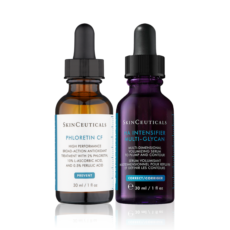 SkinCeuticals Phloretin CF- 30ml & H.A Intensifier Multi-Glycan - 30ml Bundle