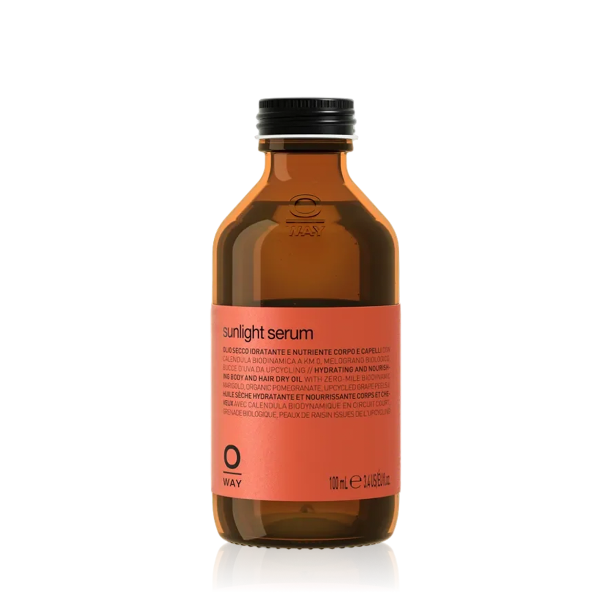 Oway Sunlight Serum 100ml hair and body dry oil bottle