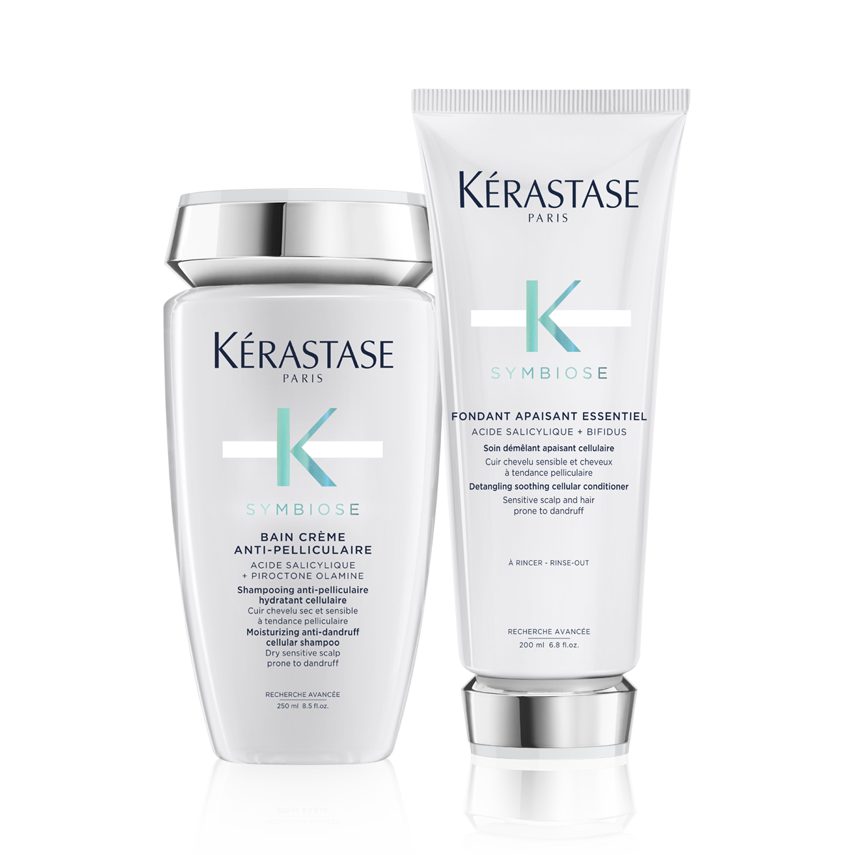Symbiose Mositurising Anti Dandruff Cellular Shampoo & Symbiose Detangling Soothing Cellular Conditioner