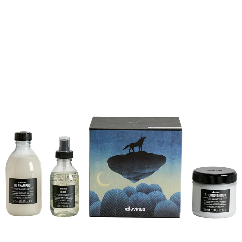 Davines OI Precious Temperate Forest Gift Set - OI Shampoo, Conditioner& Oil