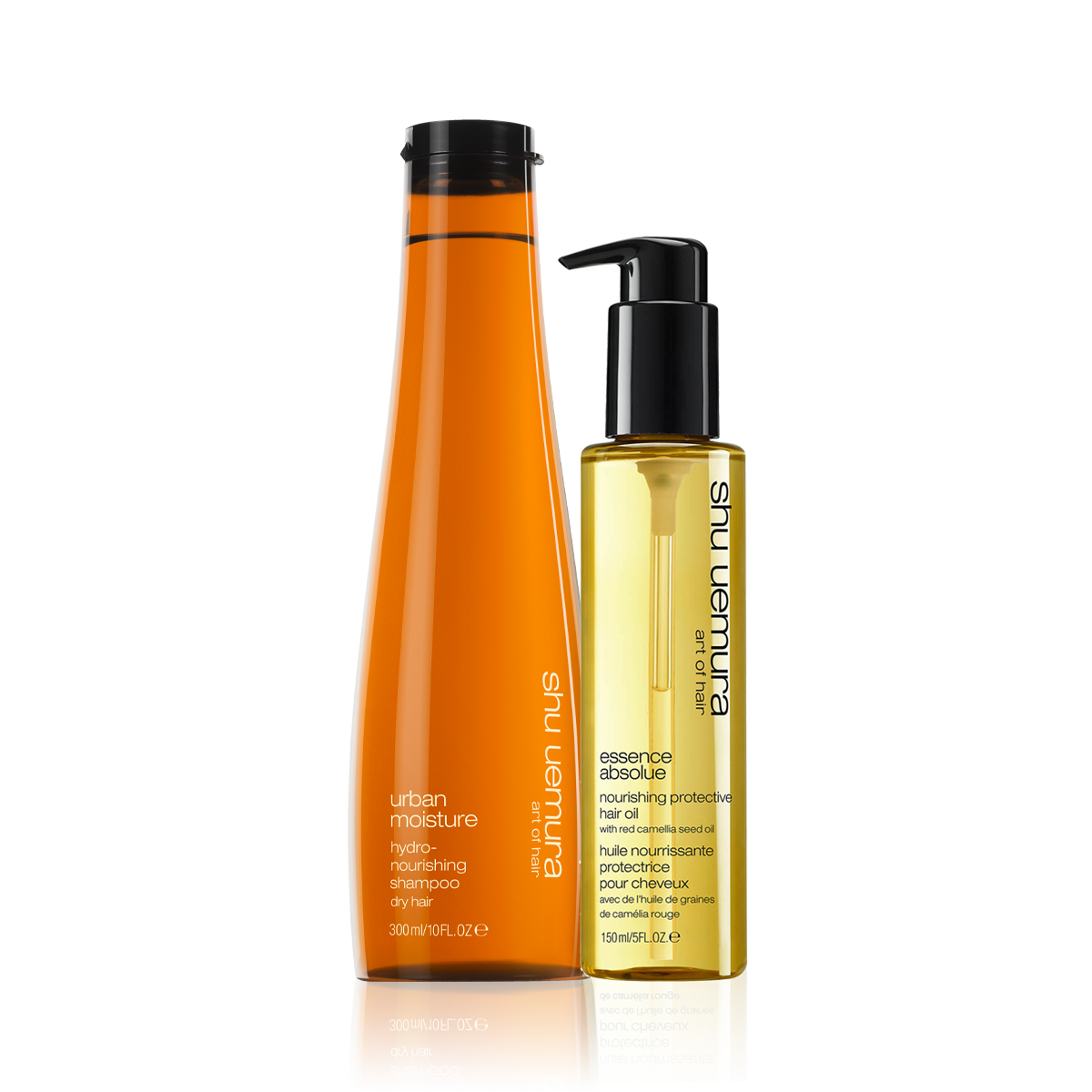 Shu Uemura Urban Moisture Shampoo & Shu Uemura Essence Absolue Protective Oil