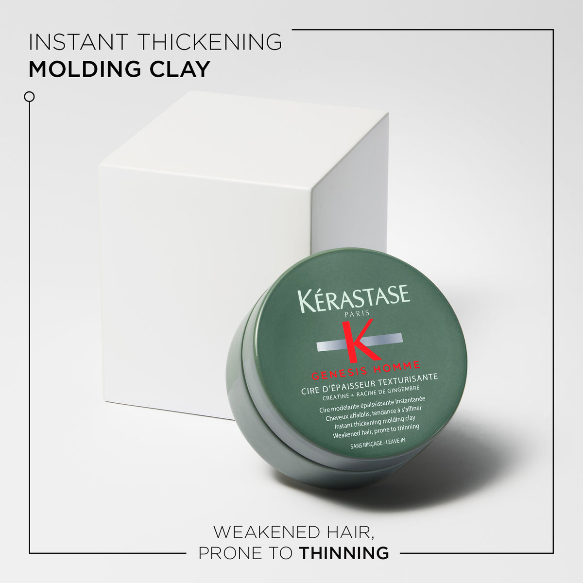 Kérastase Genesis Homme Instant Thickening Molding Clay - 75ml