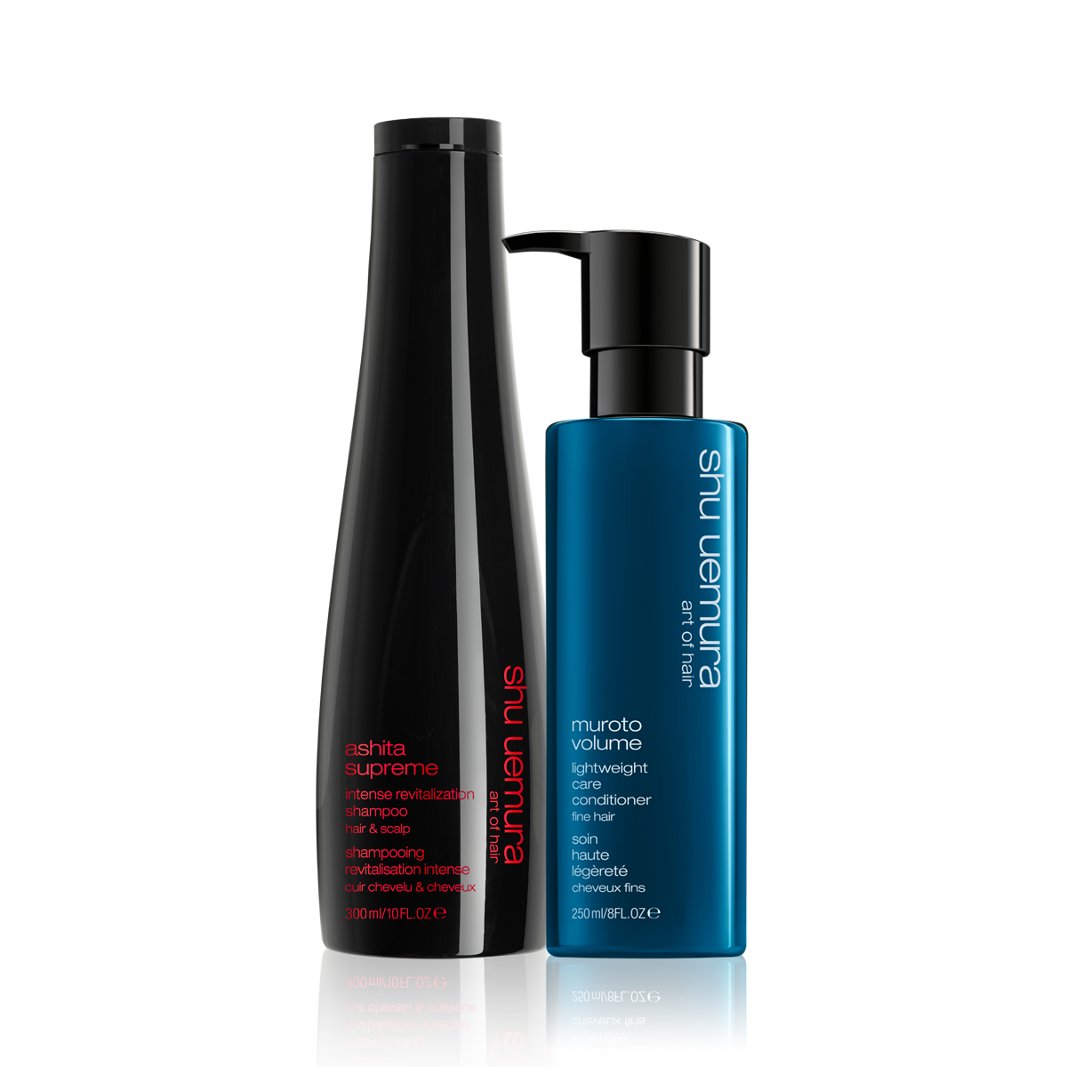 Shu Uemura Ashita Shampoo & Shu Uemura Muroto Volume Conditioner - Fine Limp Hair Bundle