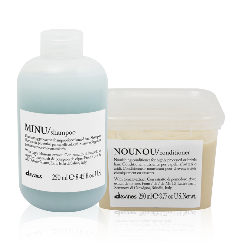 Davines Minu Shampoo and Nounou Conditioner Bundle