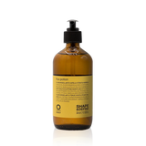 Oway Flux Potion 240ml amber glass bottle with a yellow label and black pump