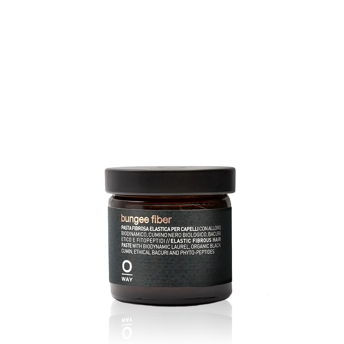 Oway Bungee Fiber 50ml jar with a dark label and screw-top lid